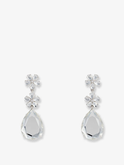 Crystal Flower Tiered Earrings thumbnail