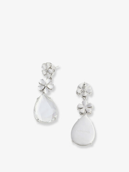 Crystal Flower Tiered Earrings thumbnail