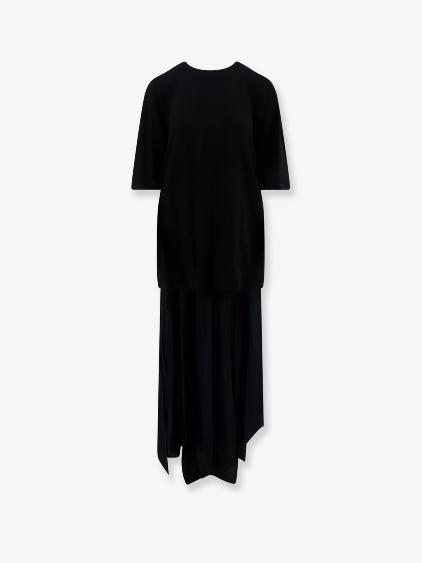Silk blend top and skirt