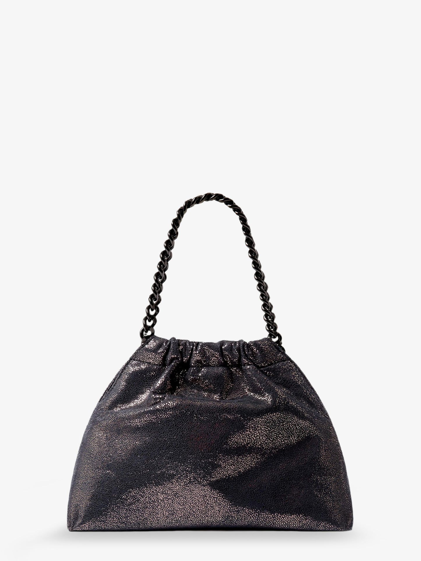 Falabella Eco Shiny Dotted Chamois Fabric Shoulder Bag