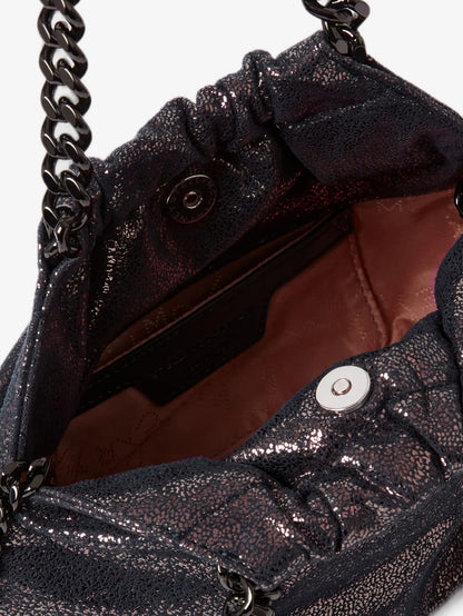Falabella Eco Shiny Dotted Chamois Fabric Shoulder Bag thumbnail