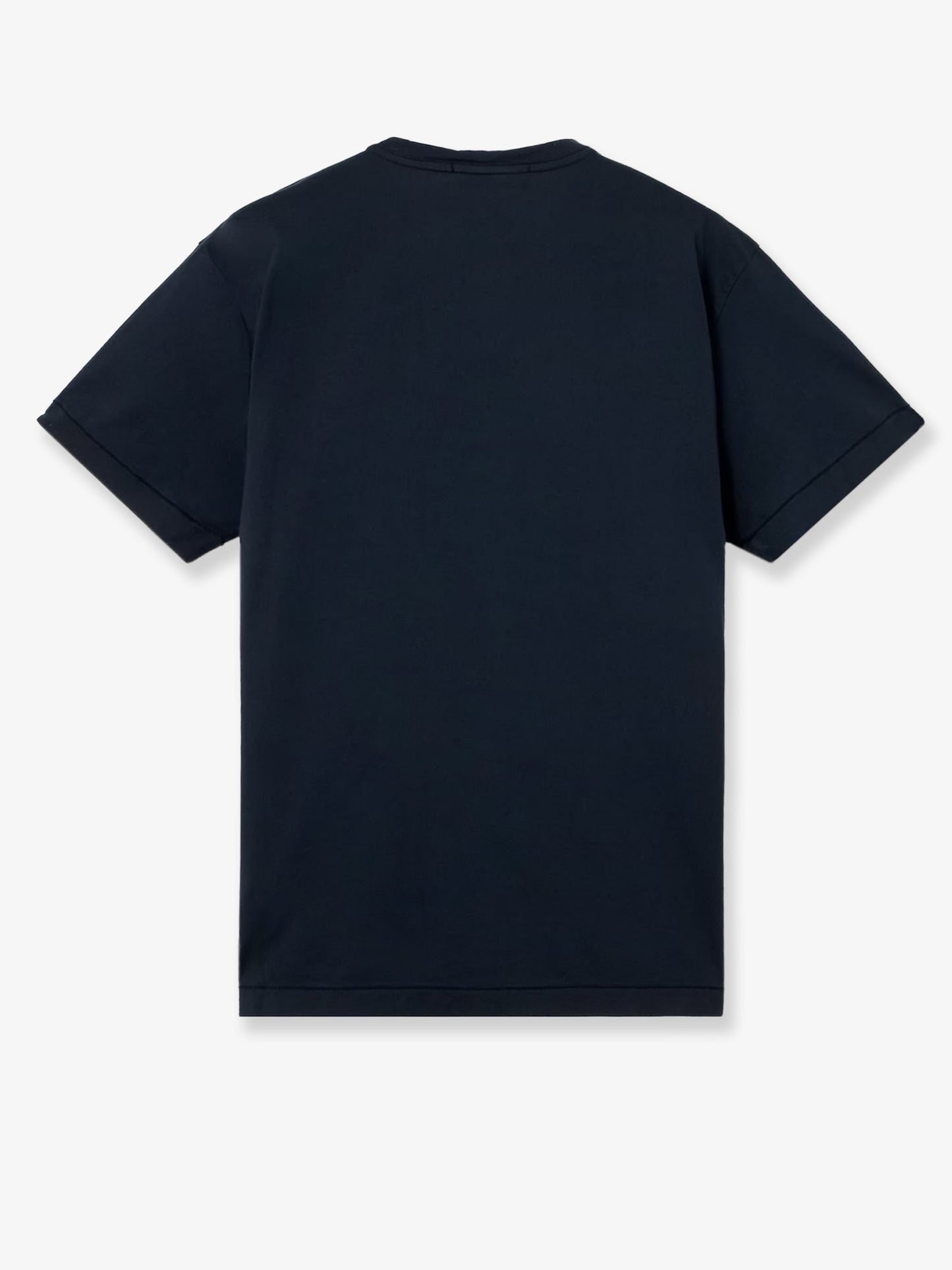 Cotton T-shirt with front logo patch