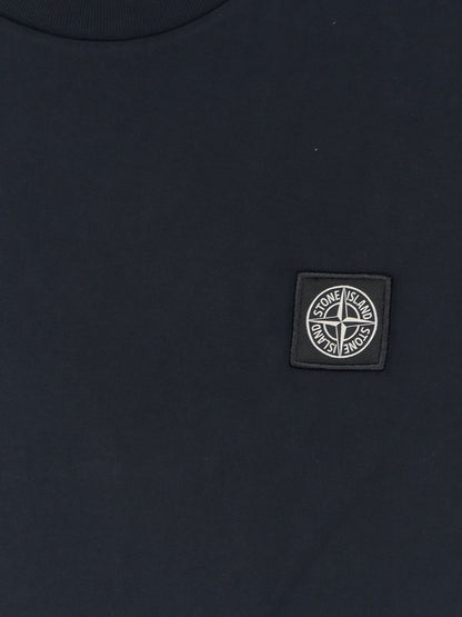 Cotton T-shirt with front logo patch thumbnail