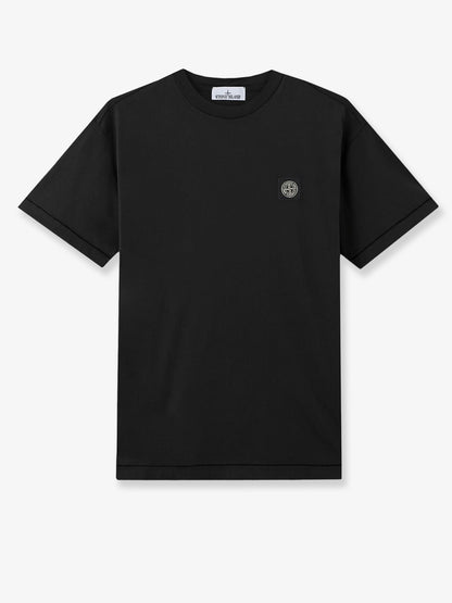 Cotton T-shirt with front logo patch thumbnail