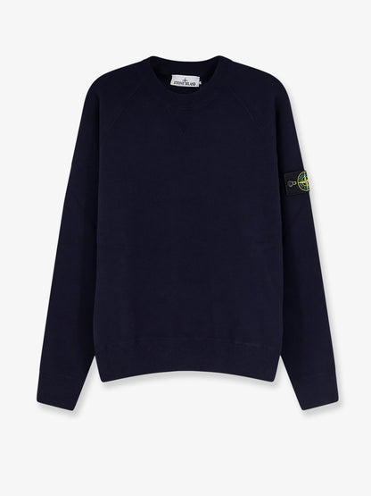 Cotton sweater with side logo patch thumbnail