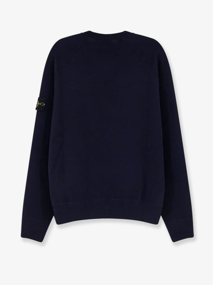 Cotton sweater with side logo patch thumbnail