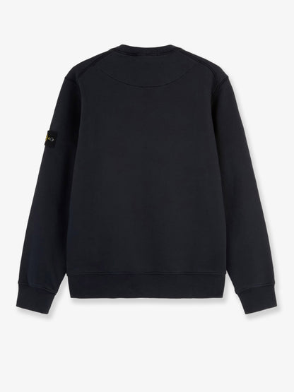 Cotton sweatshirt with side logo patch thumbnail