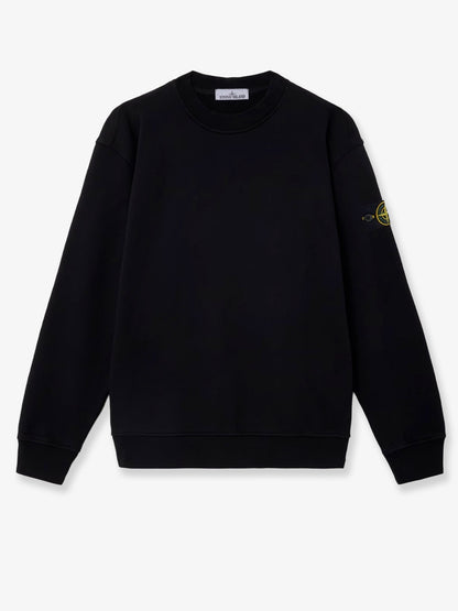 Cotton sweatshirt with side logo patch thumbnail