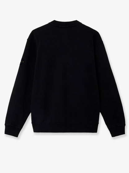 Cotton sweatshirt with side logo patch thumbnail