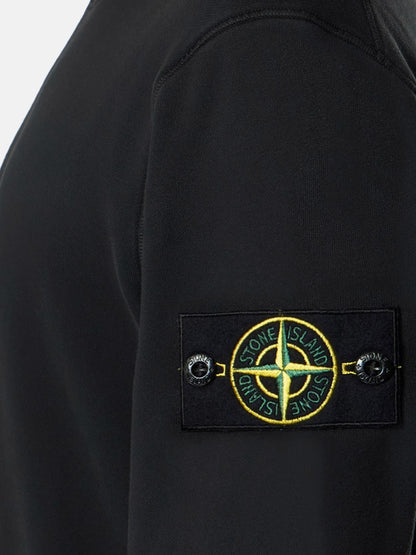 Cotton sweatshirt with side logo patch thumbnail