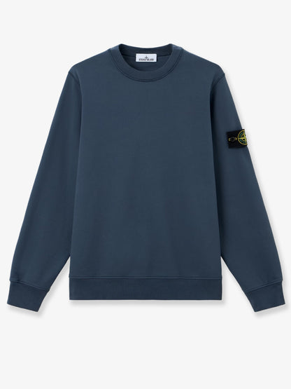 Cotton sweatshirt with side logo patch thumbnail
