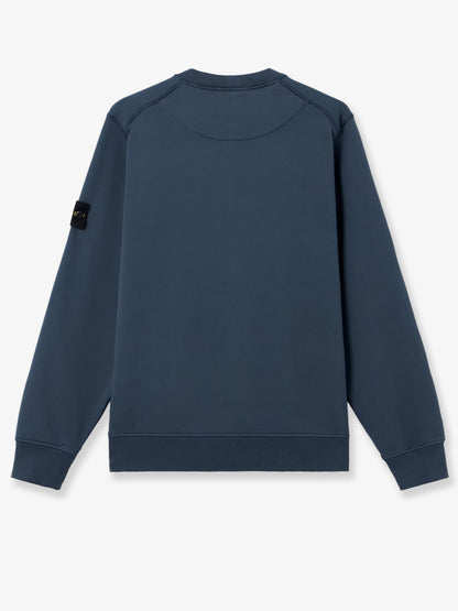 Cotton sweatshirt with side logo patch thumbnail