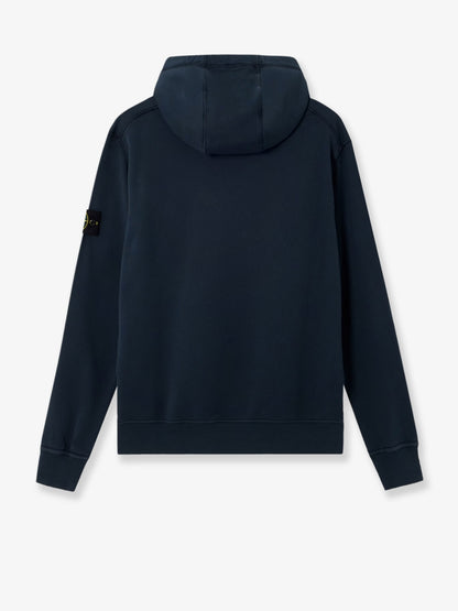 Cotton sweatshirt with side logo patch thumbnail