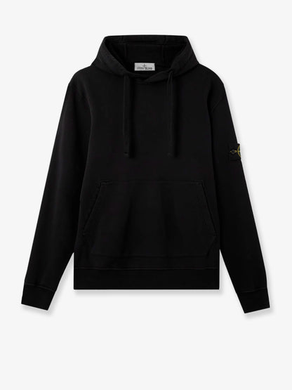Cotton sweatshirt with side logo patch thumbnail