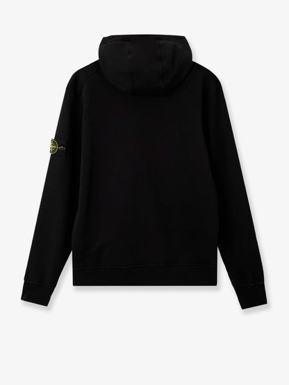 Cotton sweatshirt with side logo patch thumbnail