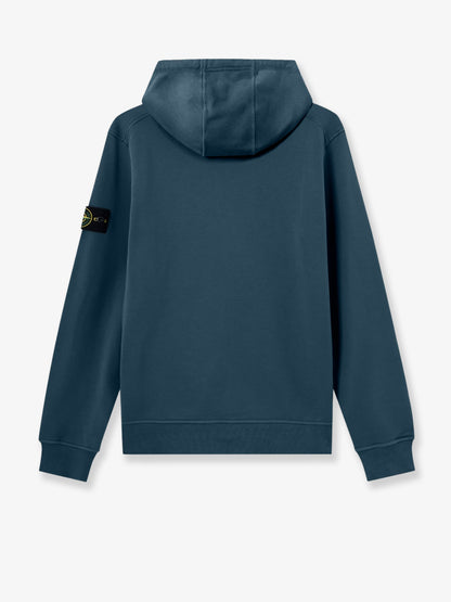 Cotton sweatshirt with side logo patch thumbnail