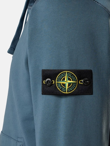 Cotton sweatshirt with side logo patch thumbnail