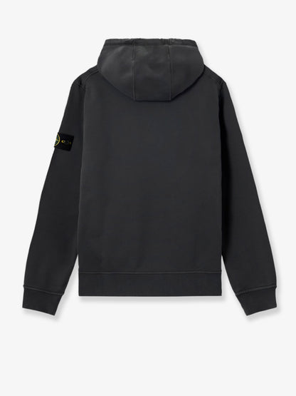 Cotton sweatshirt with side logo patch thumbnail