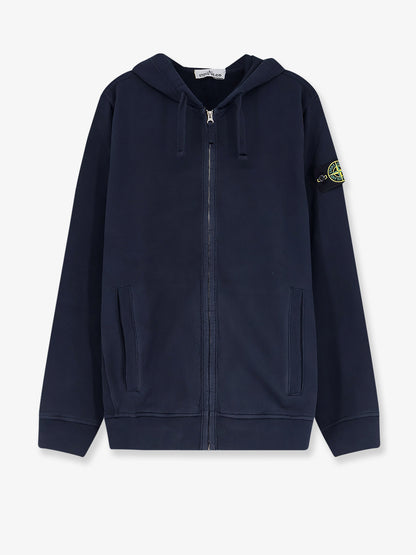 Cotton sweatshirt with side logo patch thumbnail