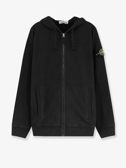 Cotton sweatshirt with side logo patch thumbnail