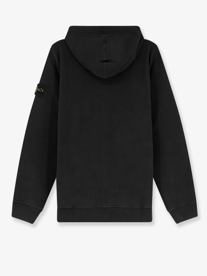 Cotton sweatshirt with side logo patch thumbnail