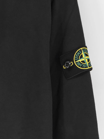 Cotton sweatshirt with side logo patch thumbnail