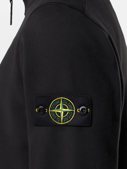 Cotton sweatshirt with side logo patch thumbnail