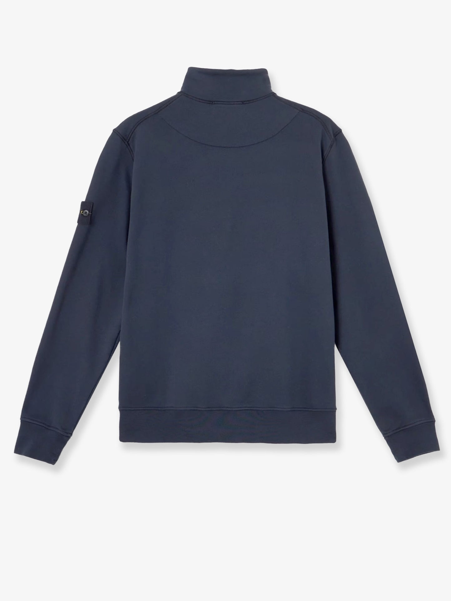 Felpa in cotone con patch logo laterale