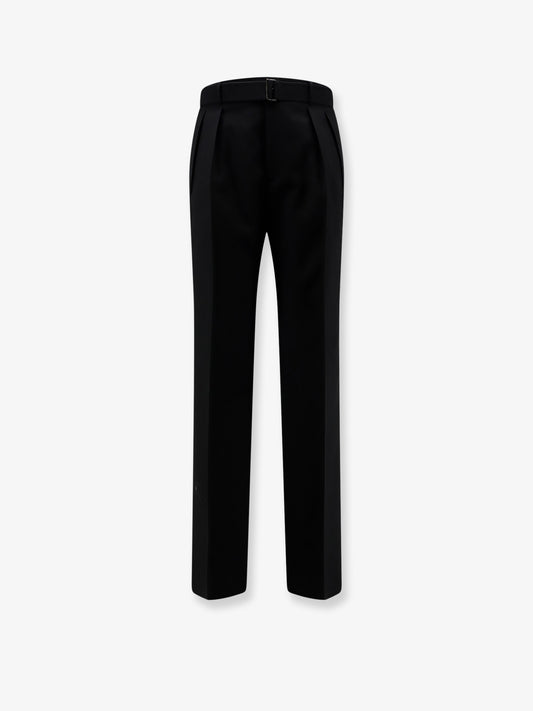 Pantaloni Nevil in lana con cintura