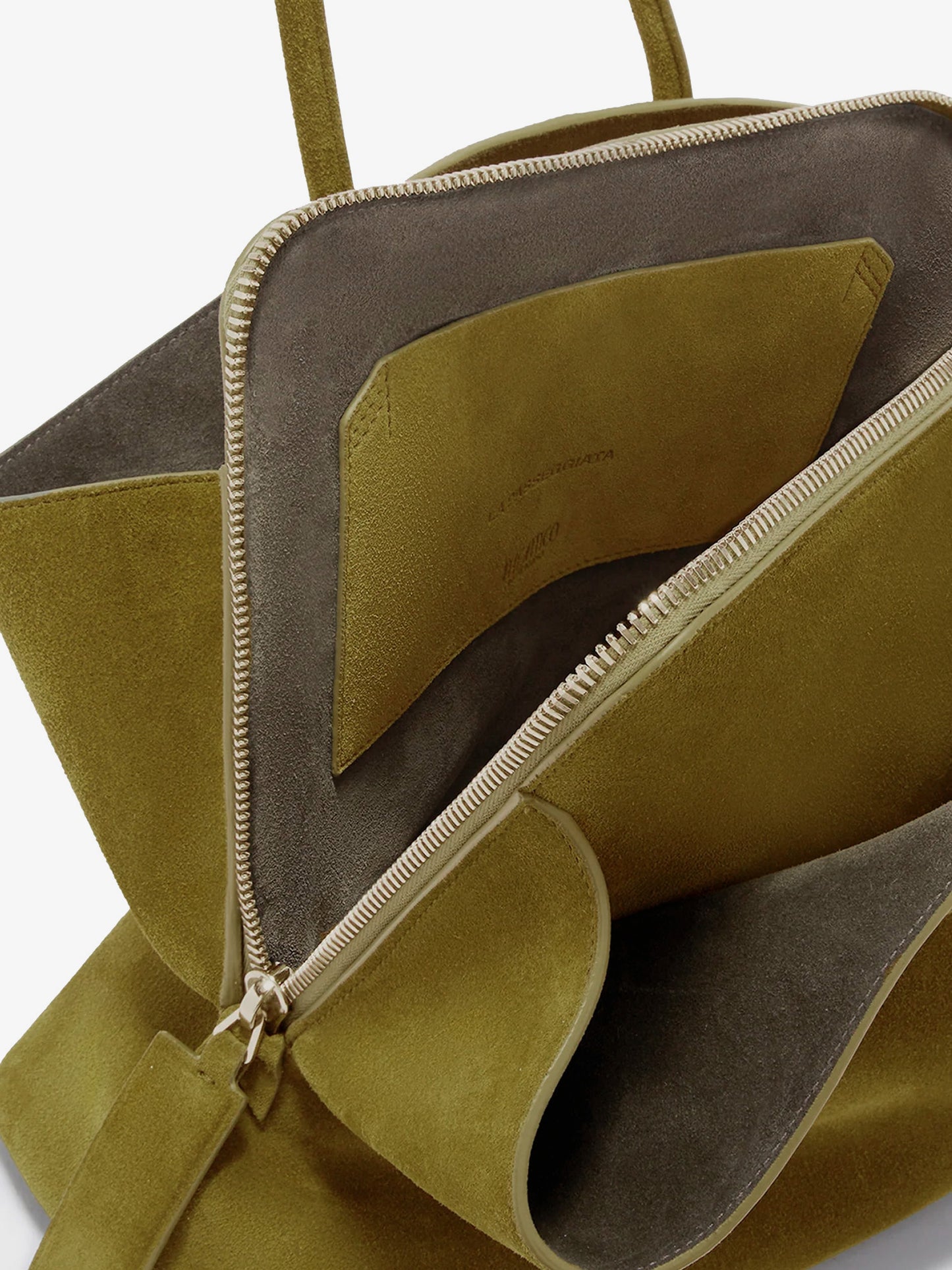 La Passeggiata suede shoulder bag
