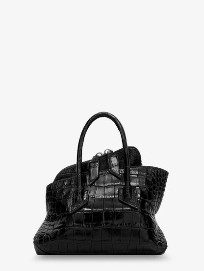 La Passeggiata Mini croco effect leather handbag thumbnail
