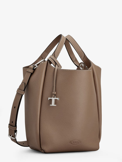 Mini leather bucket bag thumbnail