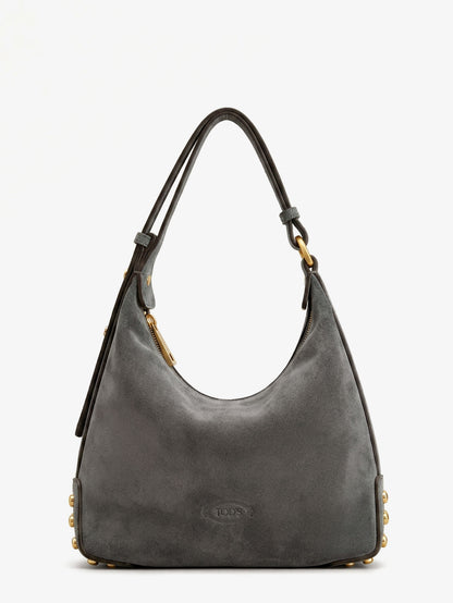 Mini Bag Metal Dots suede shoulder bag thumbnail