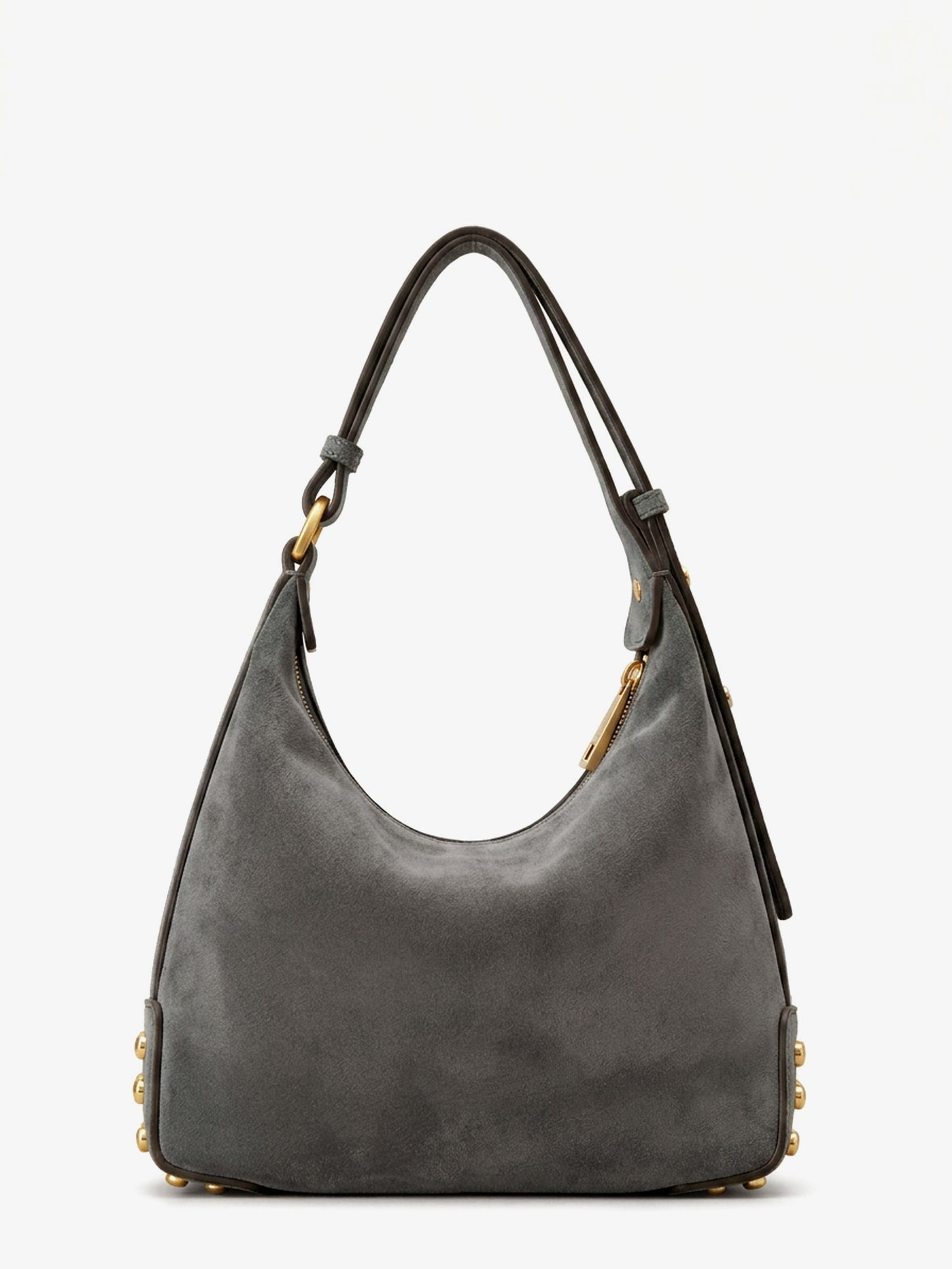 Mini Bag Metal Dots suede shoulder bag