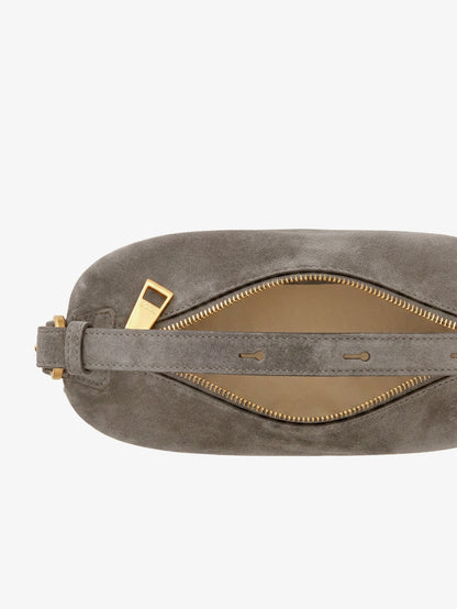 Mini Bag Metal Dots suede crossbody bag thumbnail