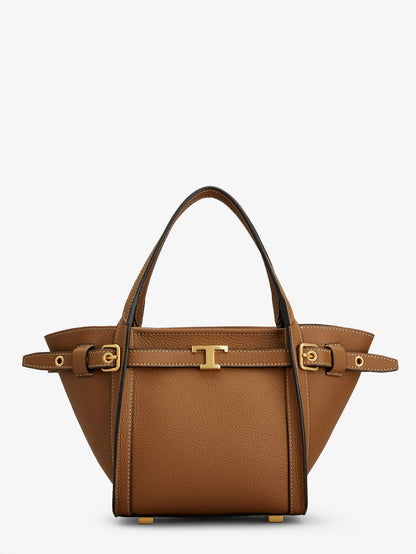 T Signature Leather Tote Bag thumbnail