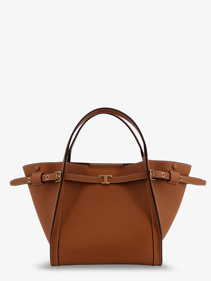 Hammered leather shopping bag thumbnail