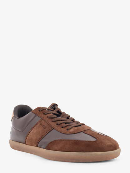 Allacciata Cassetta leather and suede sneakers thumbnail