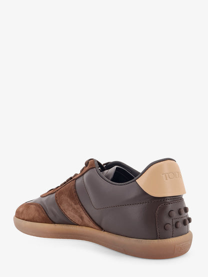 Allacciata Cassetta leather and suede sneakers thumbnail