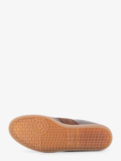 Allacciata Cassetta leather and suede sneakers thumbnail