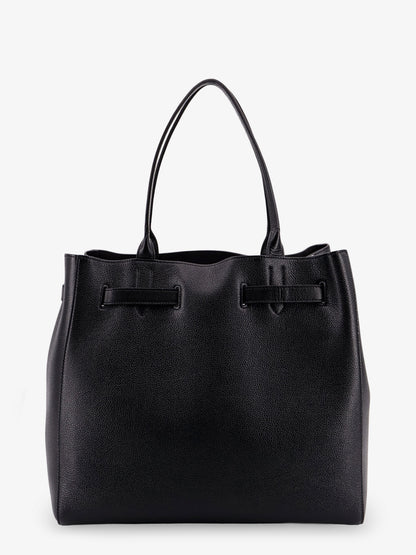 Leather shoulder bag with logo thumbnail