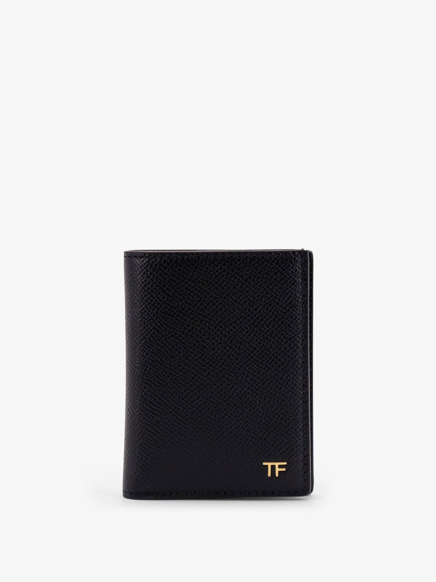 Leather card holder with logo