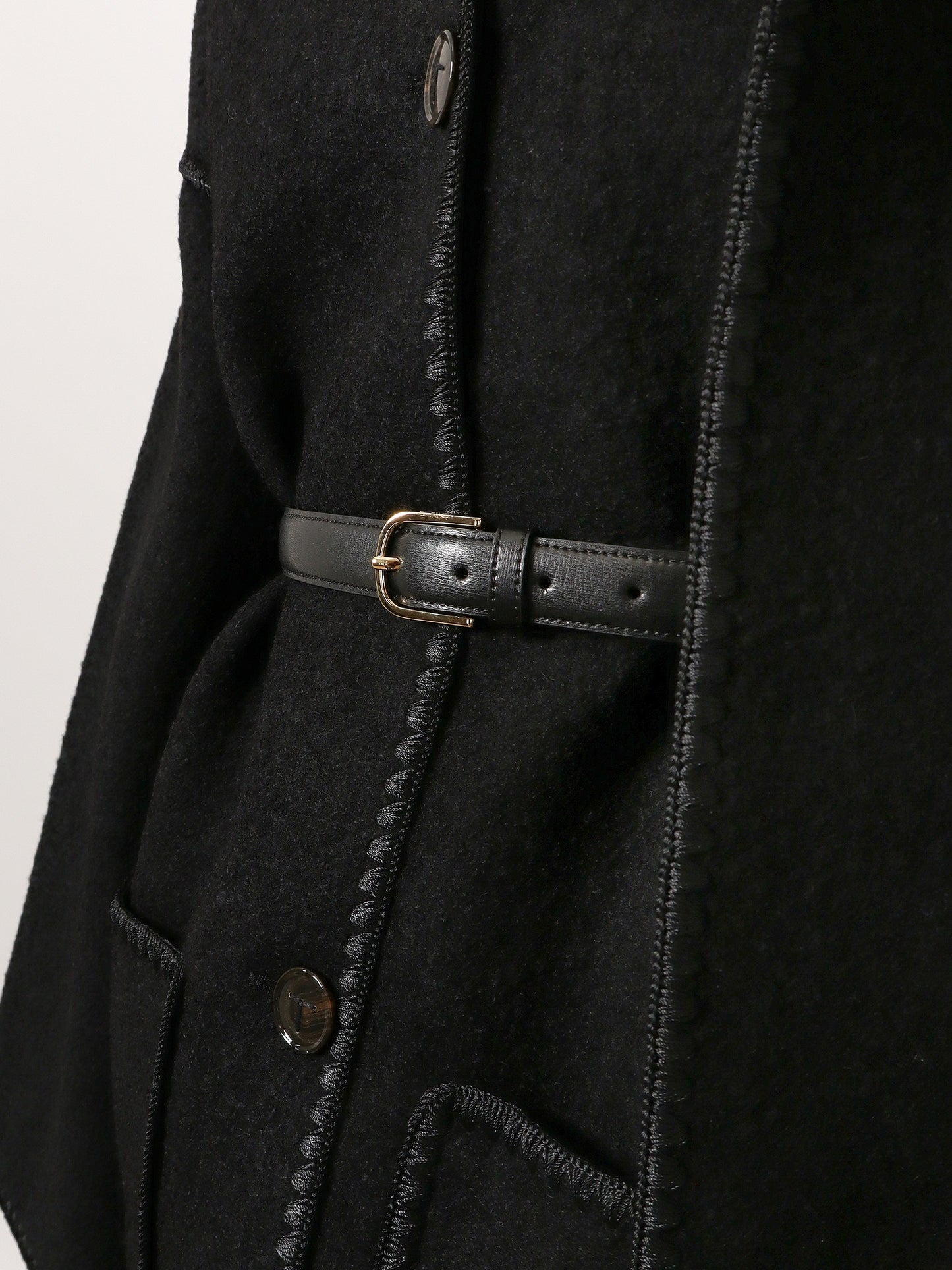 Cintura Slim in pelle