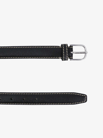 Slim Grained leather belt thumbnail