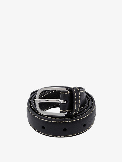 Slim Grained leather belt thumbnail