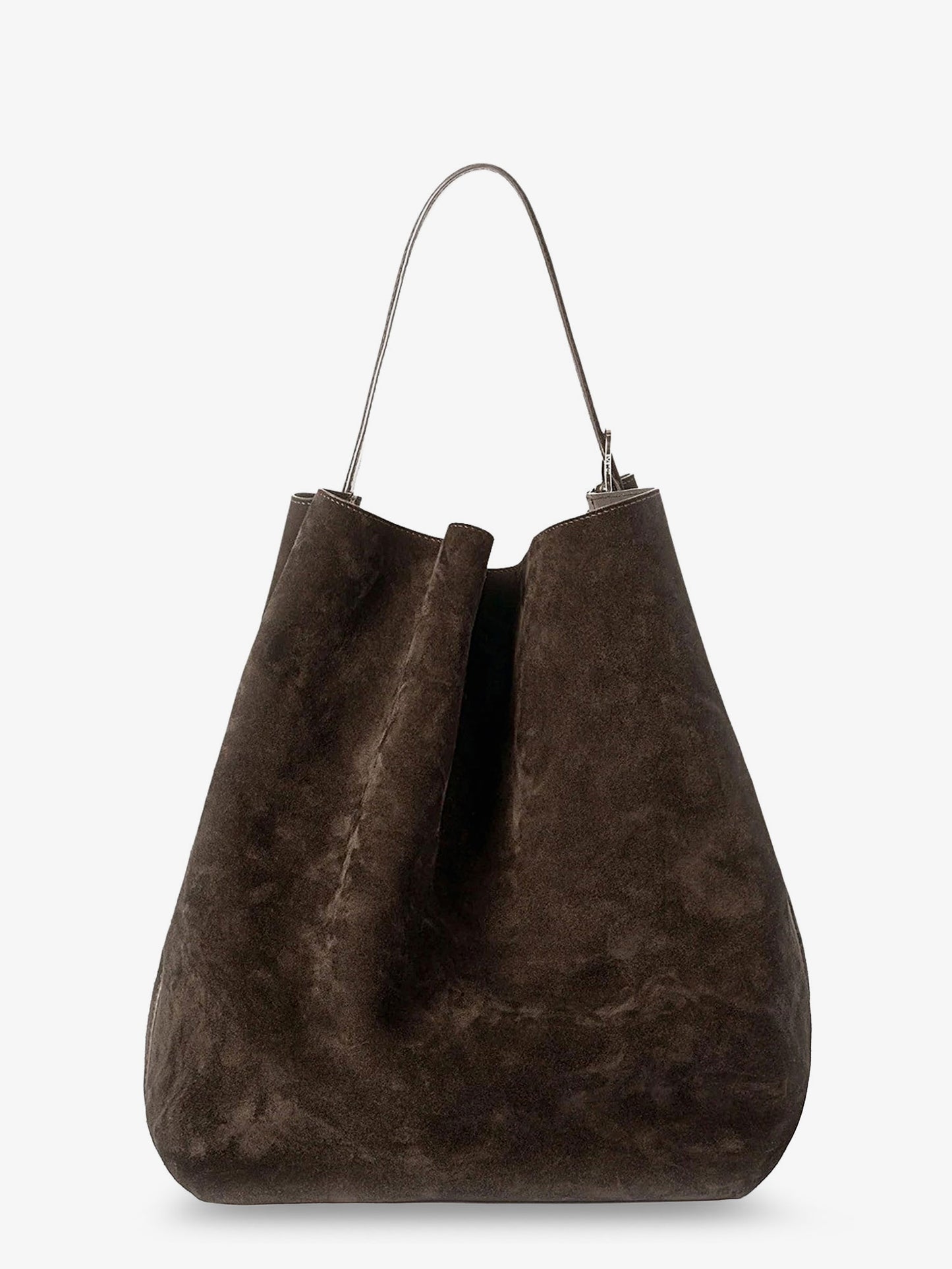Suede Belted Tote shoulder bag