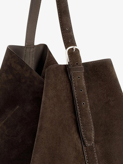 Suede Belted Tote shoulder bag thumbnail