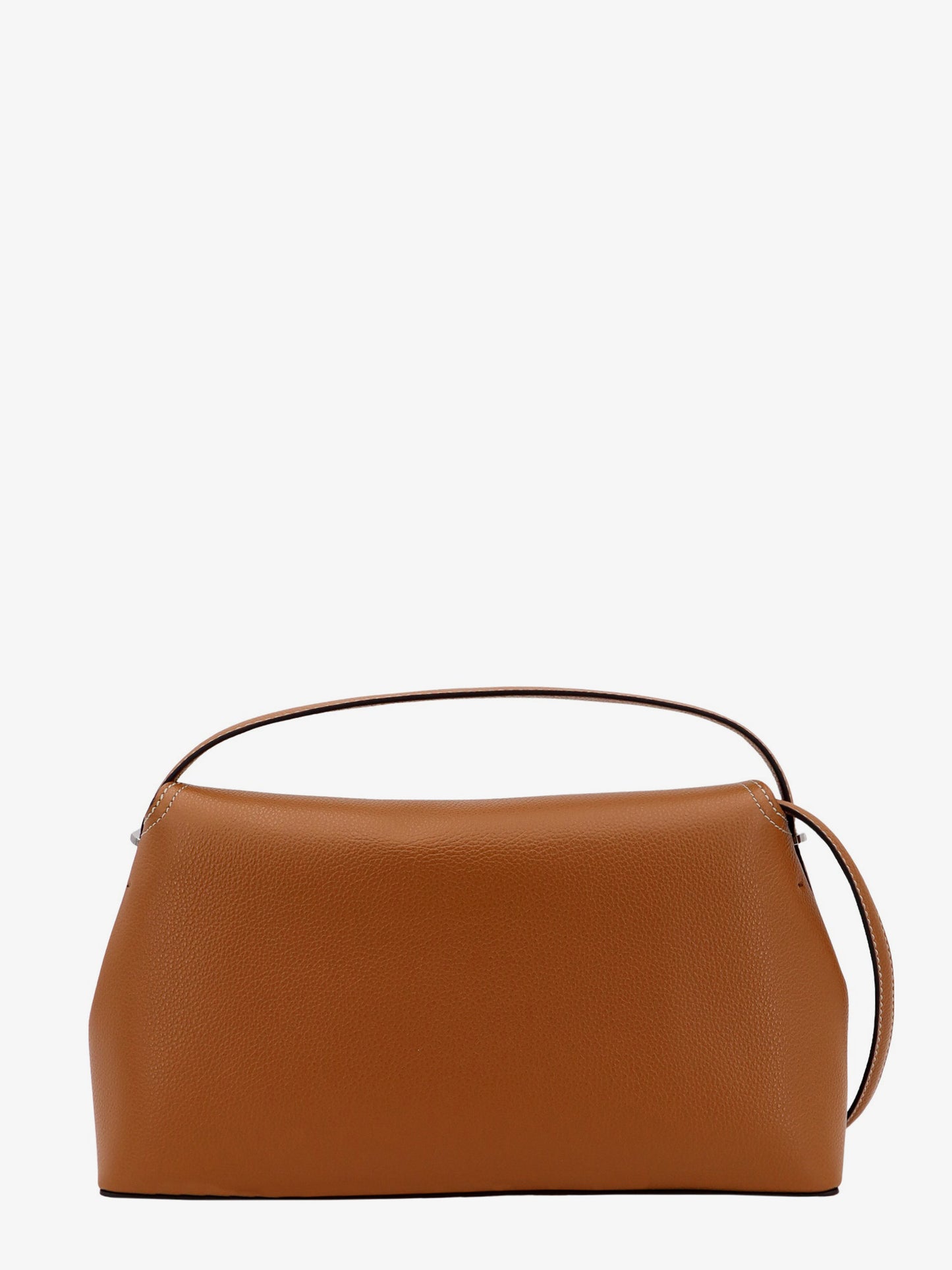 Borsa a mano T-Lock in pelle martellata