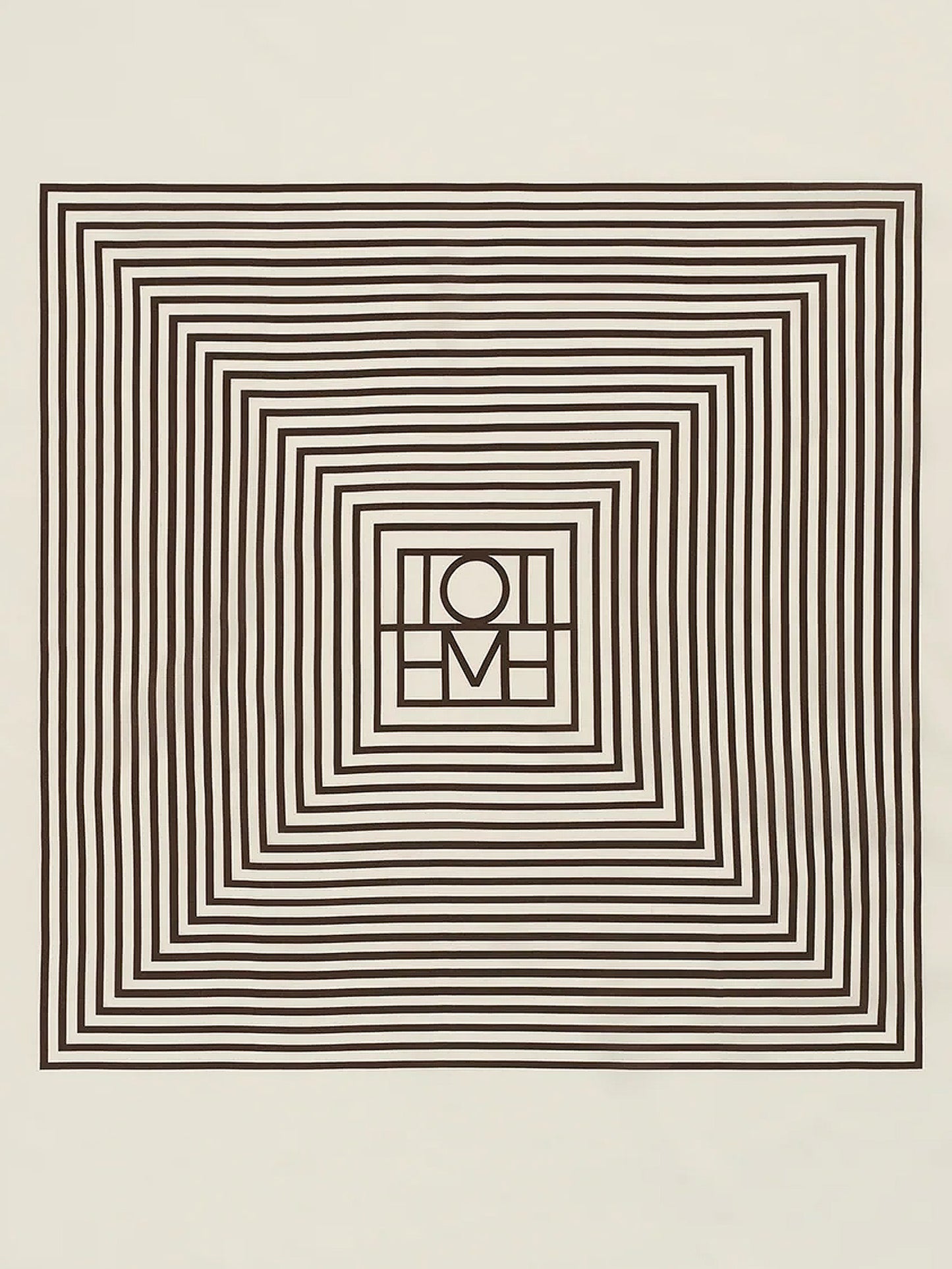 Centered Monogram silk foulard