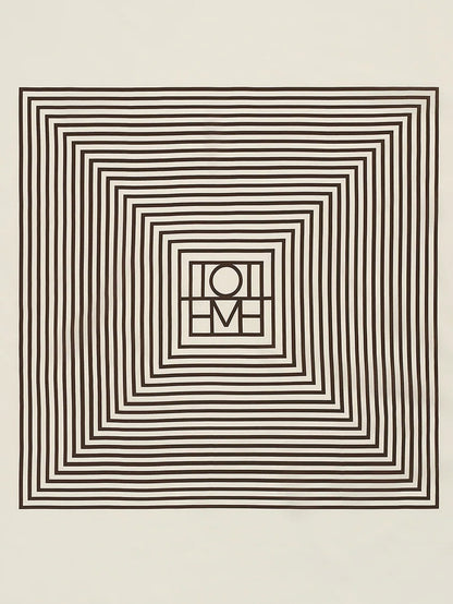 Centered Monogram silk foulard thumbnail